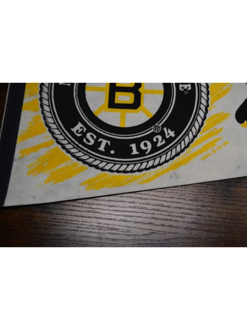 Vintage Boston Bruins NHL Pennant Hockey Memorabilia 30 inches